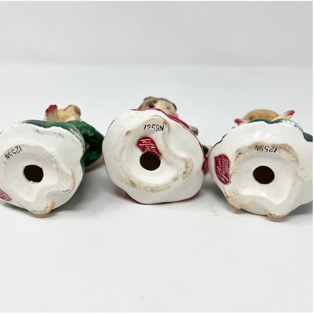 Vintage 1950's Set of 3 Lefton Christmas Angels Musical 1259N - Picture 3 of 8